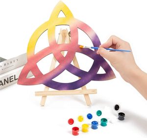 Knot <b>Wall</b> Art Wooden Crystal <b>Grid</b> Triquetra Symbol Sacred Geometry Spiritual Meditation Altar Home Decoration - Product Image 5