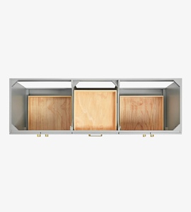 Mueble de Baño Personalizado Quartus de 66 Pulgadas con Doble Lavabo, Solo Mueble, 4 Opciones de Acabado, Fabricante OEM de Vietnam - Product Image 6