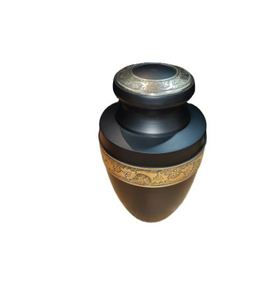 Personalized Engraved Indian Home Crafts Black Cremation Urn <b>Keepsake</b> Memorial <b>Ashes</b> Container 200 Cubic Inch Bamboo Wooden - Product Image 2