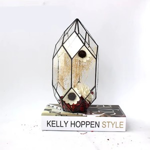 Terrario de Vidrio con Forma Única para Decoración de Mesa de Sala de Estar Moderna y Presentación Interior Elegante en Hogares Contemporáneos - Product Image 5