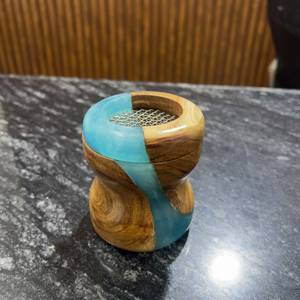 Quemador de incienso de lujo de madera de acacia con diseño de resina, soporte árabe para incienso, incienso religioso indio para decoración del hogar, regalos al por mayor, Oud - Product Image 4