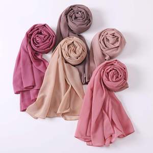 Women Solid Color Cotton Scarves Long Lightweight Daily Use Shawls for Adults All Seasons Hijabs in Multiple Colors - Product Image 5