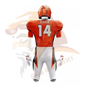 Ensemble d'uniformes de football américain personnalisés pour hommes, séchage rapide, respirant, écologique, imprimé par sublimation, polyester - Product Image 5