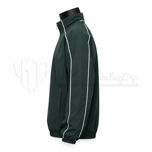 Chaqueta Cortavientos Ligera Unisex de Lona, Personalizable, Deportiva, con Cierre Completo, Ribete Reflectante, Impermeable, para Correr al Aire Libre - Product Image 5