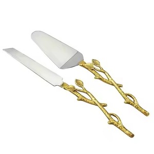 Exclusive <b>Cake</b> Serving <b>Kit</b> Metal Knife and Server Stainless Steel Dessert Lifter Party Set - Product Image 5