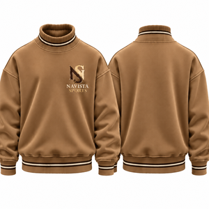 เสื้อสเวตเชิ้ตคอเต่าพิมพ์ลาย Young life ทรงโอเวอร์ไซส์ สีฟ้าอ่อน เสื้อสเวตเชิ้ตคอกลมแบบ Varsity พร้อมลายกราฟิกตัวอักษรแบบกำหนดเอง เสื้อพูลโอเวอร์ผ้าฟลีซ - Product Image 6