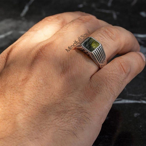 Elegant A-Grade Moldavite <b>Ring</b> Chlum Czech Republic <b>Crystal</b> | 925 Sterling Silver Jewelry | 18K Yellow Or Rose Gold Plated - Product Image 2