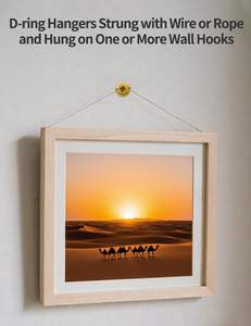 Crochet de suspension en acier zingué argenté en forme de D pour cadres photo, idéal pour le commerce de détail et les industries générales (OEM/ODM) - Product Image 6