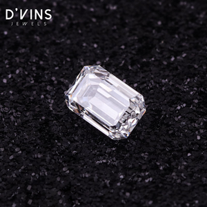 Diamantes Sueltos Cultivados en Laboratorio, Corte Esmeralda, Color D, Claridad VS, HPHT, 2 Quilates, de D'vins Jewels Redoors, para Joyería, en Oferta, Surat - Product Image 3