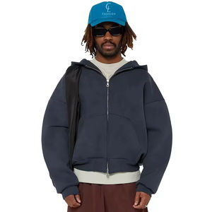 Fabricante de sudaderas casuales OEM al por mayor, sudadera vintage de alta calidad 100% algodón French Terry para hombre, sudaderas con cremallera extragrandes. - Product Image 1