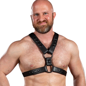 Ensemble bretelles et harnais en cuir pour homme, ajustement réglable, cuir de qualité supérieure, tenue de club - Product Image 5