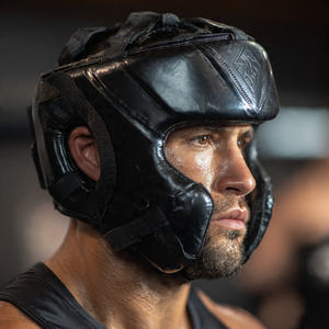 Protector de Cabeza para Boxeo, Transpirable, Ajustable, Suave, para Entrenamiento de Kickboxing, Muay Thai, MMA, Protección de Seguridad para la Cabeza - Product Image 2