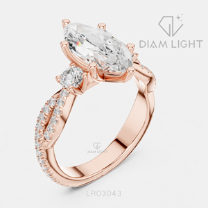 2.05CT Marquise Cut Lab Grown Diamond 14KT White Gold Engagement <b>Ring</b> IGI Certified Bridal <b>Ring</b> Fine Jewelry Women Gifting - Product Image 6