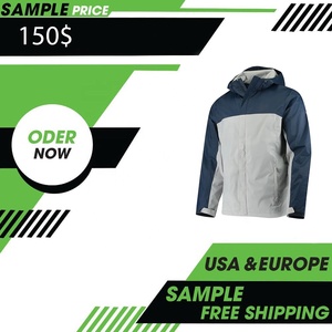 Chaqueta con Capucha Impermeable y Cortavientos para Hombre, con Cierre Frontal, Diseño Sólido, Talla XL, Logotipo Personalizado, Cortavientos Casual de Invierno para Exteriores - Product Image 5