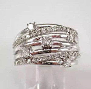 Men's Iced Out Ring, Men Custom Iced out Ring, Round <b>Simulated</b> <b>Diamond</b> 925 Sterling Silver, Hiphop ring, Birthday Gift, <b>Diamond</b> - Product Image 2