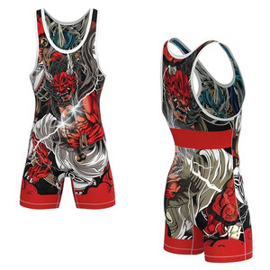 Wrestling <b>Singlet</b> for Adult <b>Men</b> High Quality Custom Colors & Sizes Wholesale Wrestling Uniform with Digital Printing - Product Image 4