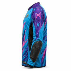 Maillot de paintball sublimé Aqua Violet, respirant, rembourré, manches longues, vêtements d'équipe, non toxique - Product Image 4