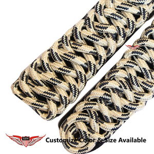 KEW <b>Braided</b> Beige Nylon with black <b>Braided</b> Epaulettes Durable Modern Garment <b>Accessory</b> - Product Image 2