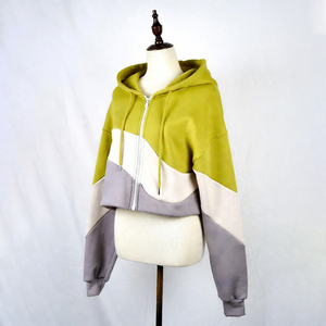 เสื้อฮู้ดครอปท็อปผู้หญิงแบบลำลอง เสื้อฮู้ดและเสื้อสเวตเชิร์ตผู้หญิงแบบสวมหัว ทรงโอเวอร์ไซส์สำหรับผู้หญิง - Product Image 1