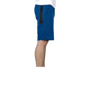 Shorts de sport d'été pour hommes personnalisés, décontractés, en coton tricoté, délavé à l'acide, épais, avec cordon de serrage, teint uni, coupe mi-haute, tissé uni, décontracté - Product Image 1