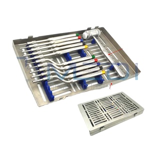 Hướng dẫn sử dụng nha khoa osteotome thiết lập với lõm lồi con trỏ thép phẫu thuật thẳng xoang nâng công cụ - Product Image 1