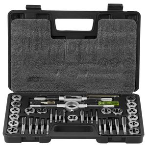Set di 40 Pezzi di Maschi e Filiere Metrici da M3 a M12 in Acciaio per Cuscinetti HSS e Cobalto - Strumento Essenziale per Filettatura - Product Image 1