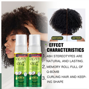 Mousse para el Cabello en Oferta, Fórmula de Fijación y Brillo con Control del Frizz, Brillo Restaurador, Envoltura/Estilizador para Cabello con Aceite de Oliva y Aceite de Coco - Product Image 4