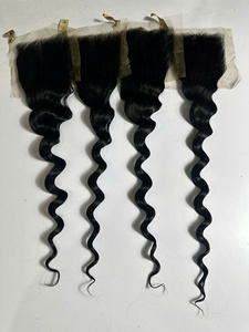 ผมแท้เวียดนามแบบลอนคลาย สำหรับต่อผมแบบปิดหน้าผาก 100% สีดำธรรมชาติ สำหรับเครื่องปักผมแบบดับเบิ้ลเวฟท์ - Product Image 1