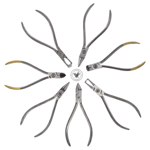 Juego de 13 Instrumentos de Ortodoncia Manuales de Acero Inoxidable, Alicates de Ortodoncia, Cortadores de Alambre con Calibrador de Altura, Autoclavables - Product Image 2