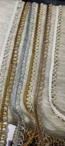 Flores Bordadas, Cuentas para Uñas, Malla de Encaje, Accesorios Decorativos para Vestidos de Novia, Cosidos a Mano - Product Image 3