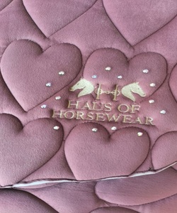 Tapis de selle pour saut d'obstacles, motif matelassé en forme de cœur, personnalisable OEM, fabricant de tapis de selle de qualité supérieure à Kanpur - Product Image 5