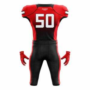 Ensemble d'uniformes de football américain sublimés sur mesure, haute qualité, respirant, maillot et pantalon d'entraînement pour hommes et jeunes, équipe sportive - Product Image 2