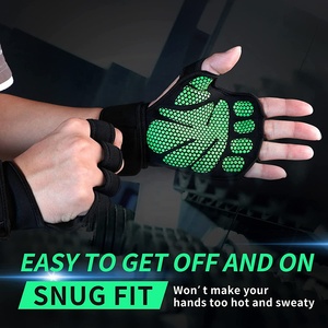 Nouveaux gants de musculation demi-doigts unisexes en microfibre noire antidérapants, durables et respirants pour l'entraînement en salle de sport - Product Image 4