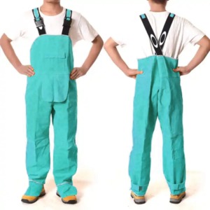 Leather Welding Work Bib <b>Apron</b> <b>Waterproof</b> and Flame Retardant Heat Resistant Heavy duty work wear - Product Image 5
