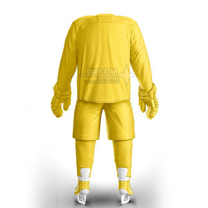 Maillot de hockey sur glace unisexe personnalisé de qualité supérieure, imprimé par transfert thermique, 100 % polyester, séchage rapide, idéal pour le quotidien - Product Image 2