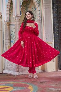 FATEMA FASHION SP Series Bridal Lehenga for Party Occasions Simmer Silk <b>Material</b> High Quality Women's Wear - Product Image 4