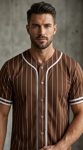 Camiseta de Béisbol de Manga Corta, Talla Grande, Transpirable, de Poliéster, Ropa Deportiva Cómoda para Entrenamiento - Product Image 5
