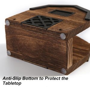 Porte-serviettes en bois vintage pour table, décoration rustique, découpe laser, style farmhouse, pour serviettes en papier, décoration de table - Product Image 3