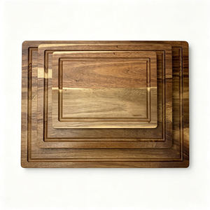 Planche à découper en bois d'acacia de qualité supérieure avec rainure pour les jus, planche de boucher réversible en bois pour viande, fromage, légumes, vaisselle - Product Image 4