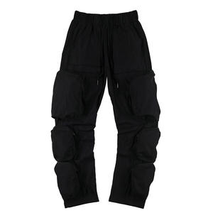 Mens Casual Multi Pockets <b>Large</b> Size Autumn Cargo Pants <b>Canvas</b> Quick Dry 100% Polyester - Product Image 1