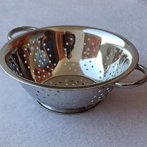 Premium Stainless Steel Mesh <b>Colander</b> Kitchen Food <b>Strainer</b> Baskets For Draining Pasta Washing Fruits & Vegetables Best Price - Product Image 2