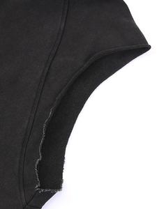 Sudadera con capucha sin mangas con logotipo personalizado para fitness y gimnasio, sudadera con capucha sin mangas con cremallera para hombre, 100% poliéster, sudaderas con capucha para hombre - Product Image 4