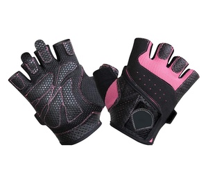 Guantes Deportivos Antideslizantes para Gimnasio, con Protección de Palma Acolchada de Silicona, Transpirables, Resistentes a Impactos, para Levantamiento de Pesas, Medios Dedos - Product Image 1