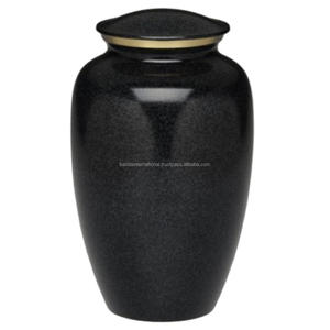 Urnes funéraires pour adultes en laiton classiques de haute qualité et de qualité supérieure avec urnes funéraires en métal fini de couleur bleu marine en étain pour cendres humaines - Product Image 5