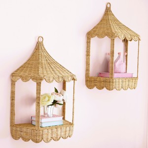 Étagère en rotin, la meilleure solution de rangement pour la chambre d'enfant, bibliothèque en forme de maison - Product Image 3
