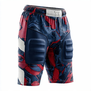 OEM American Football Pants High Quality Padded Football American Shorts 100% Polyester Football Padded Pants Men - Product Image 2