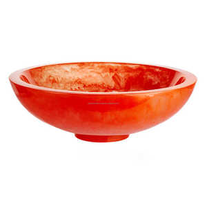 Bols en résine bol de service à salade nouveau Design bol en résine de service fait à la main maison et jardin cuisine et table forme de personnalisation - Product Image 2