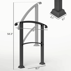 Assistive Devices Durable <b>Metal</b> <b>Handrails</b> - Product Image 2