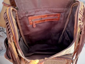 Última Llegada 2026 Mochila de Piel de Vacuno con Flecos y Pelo, Mochila Elegante de Piel con Pelo, Bolsos Escolares Unisex, Bolso de Diseño Único - Product Image 6