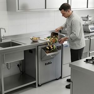 Máquina Comercial Exbio para Desechos de Alimentos, Digestor de Residuos de Alimentos para Hoteles, Procesador Industrial Ecológico - Product Image 3